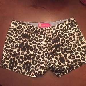 Cheetah print shorts